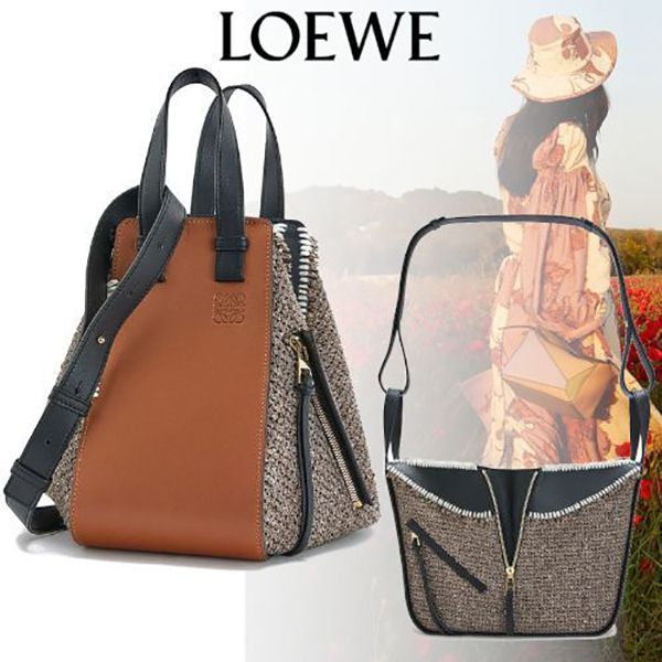 ロエベ ハンモック ツイード スモール バッグ 偽物309.62.S35